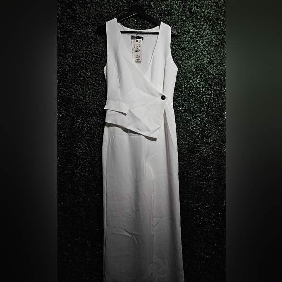 Zara Pants - Elegant White Jumpsuit